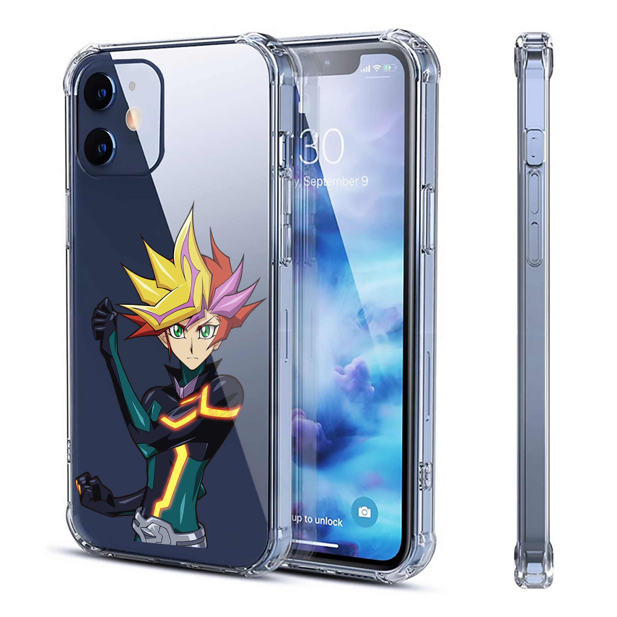 （画像用） 遊☆戯☆王 Yu-Gi-Oh! 【iPhone 12シリーズ対応】透明スマホケース（クリアソフトケース）